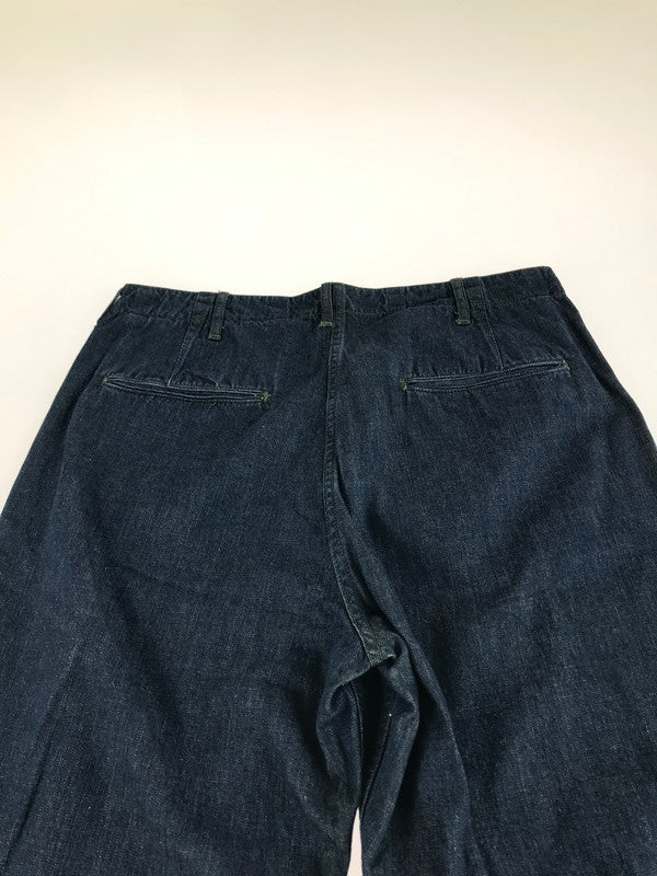 【中古品】【メンズ】 BUTTON FLY DENIM WIDE PANTS ボタンフライ デニム ワイドパンツ ジーンズ ボトムス 156-250921-rt-17-tag サイズ：33 カラー：インディゴ 万代Net店