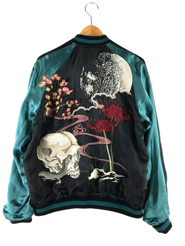 【中古品】 HANATABI BAND 花旅楽団 SKULL x RED SPIDER LILY SUKAJAN 髑髏×彼岸花 スカジャン 145-250918-rt-20-tag サイズ：M カラー：マルチカラー 万代Net店