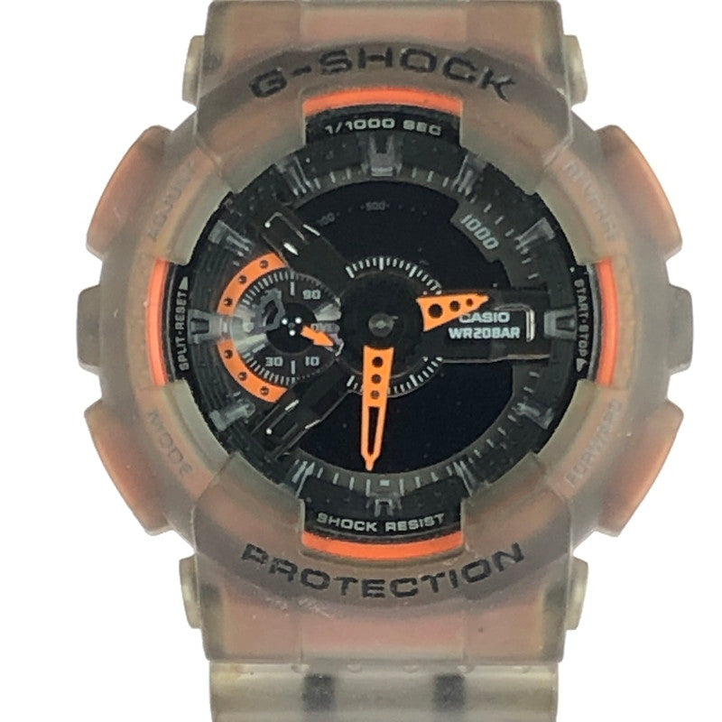 【中古品】【メンズ】 G-SHOCK ジーショック ANALOG-DIGITAL 110 SERIES GA-110LS-1AJF アナログ デジタル クォーツ 腕時計 時計 196-250925-rt-28-tag カラー：クリアブラック 万代Net店