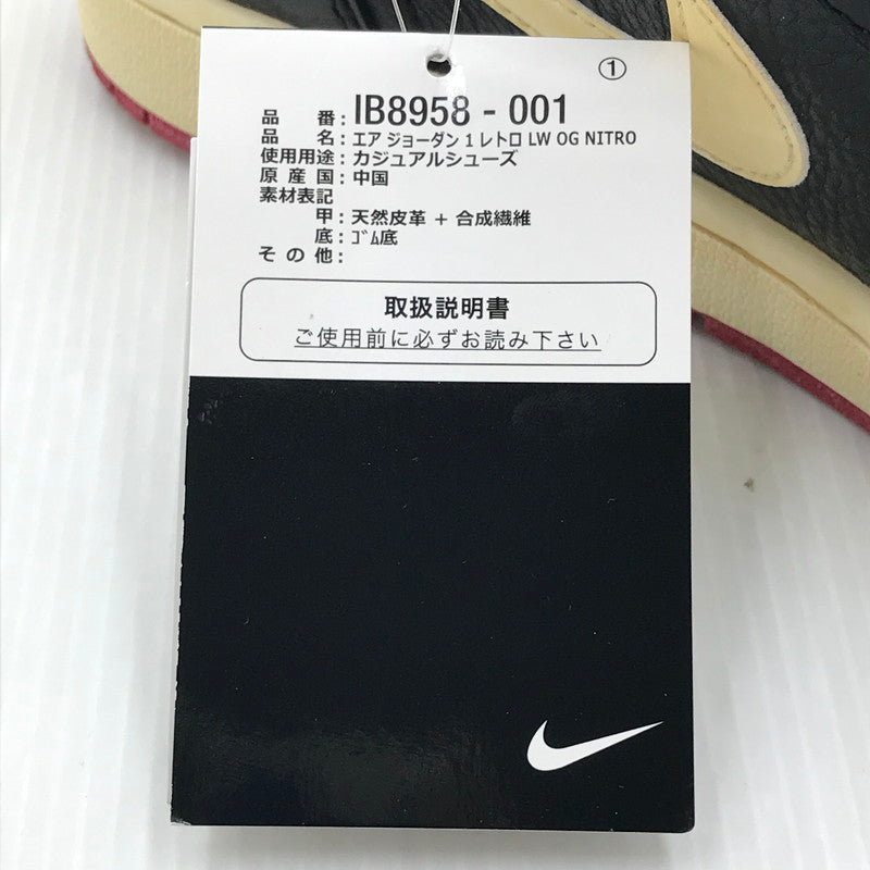 【中古品】【メンズ】 NIKE ナイキ × NIGEL SYLVESTER AIR JORDAN 1 RETRO LOW OG BETTER WITH TIME IB8958-001 エアジョーダン1 レトロ ロー スニーカー 160-250928-rt-06-tag サイズ：28cm カラー：BLACK/MUSLIN 万代Net店