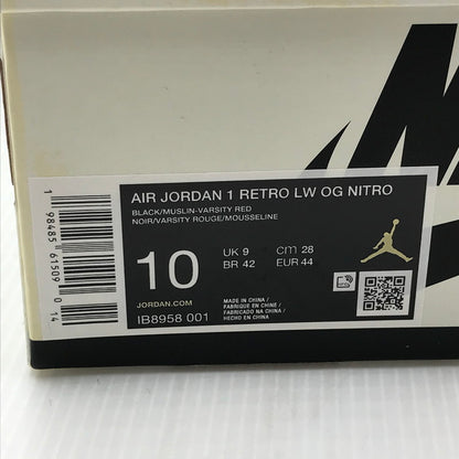 【中古品】【メンズ】 NIKE ナイキ × NIGEL SYLVESTER AIR JORDAN 1 RETRO LOW OG BETTER WITH TIME IB8958-001 エアジョーダン1 レトロ ロー スニーカー 160-250928-rt-06-tag サイズ：28cm カラー：BLACK/MUSLIN 万代Net店