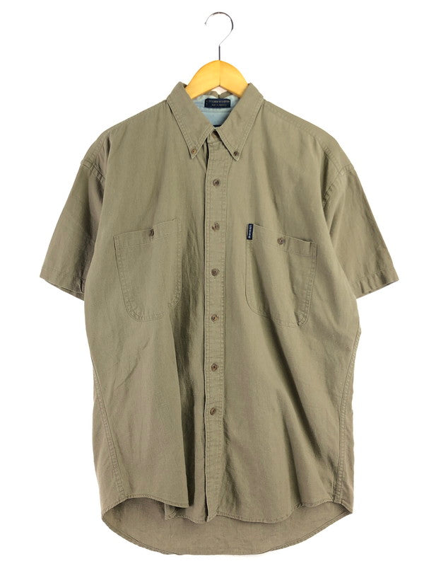 【中古品】【メンズ】 80's LINEN COTTON S/S SHIRT 80年代 リネン コットン ショートスリーブ シャツ トップス 146-260410-rt-17-tag サイズ：M カラー：ベージュ系 万代Net店