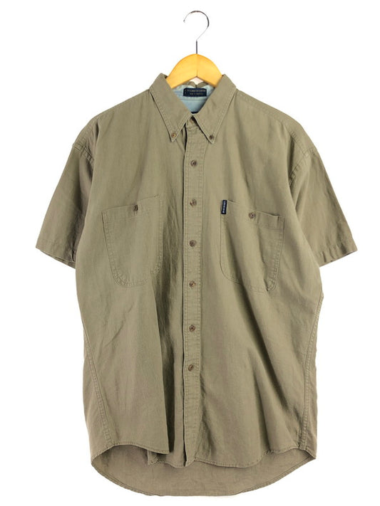 【中古品】【メンズ】 80's LINEN COTTON S/S SHIRT 80年代 リネン コットン ショートスリーブ シャツ トップス 146-260410-rt-17-tag サイズ：M カラー：ベージュ系 万代Net店