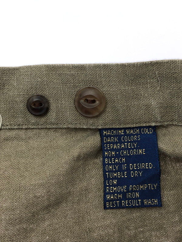 【中古品】【メンズ】 80's LINEN COTTON S/S SHIRT 80年代 リネン コットン ショートスリーブ シャツ トップス 146-260410-rt-17-tag サイズ：M カラー：ベージュ系 万代Net店