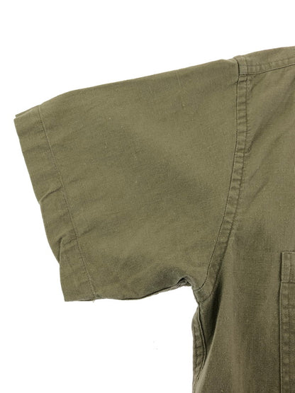 【中古品】【メンズ】 80's LINEN COTTON S/S SHIRT 80年代 リネン コットン ショートスリーブ シャツ トップス 146-260410-rt-17-tag サイズ：M カラー：ベージュ系 万代Net店