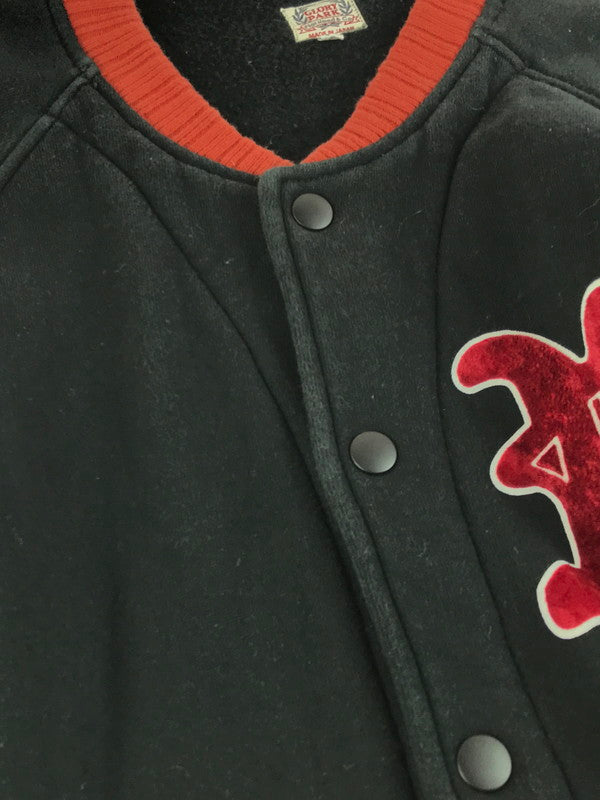 【中古品】THE FLAT HEAD ザフラットヘッド GLORYPARK SWEAT STADIUM JACKET グローリーパーク スウェット スタジアムジャケット 145-250918-rt-17-tag サイズ：38 カラー：ブラック 万代Net店