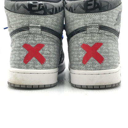 【中古品】【メンズ】 NIKE ナイキ AIR JORDAN 1 HIGH OG 555088-036 エアジョーダン 1 ハイ スニーカー 靴 160-250917-na-13-tag サイズ：26cm US 8 カラー："REBELLIONAIRE" BLACK/WHITE-PARTICLE GREY 万代Net店