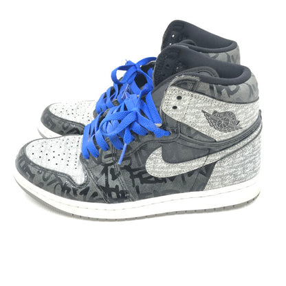 【中古品】【メンズ】 NIKE ナイキ AIR JORDAN 1 HIGH OG 555088-036 エアジョーダン 1 ハイ スニーカー 靴 160-250917-na-13-tag サイズ：26cm US 8 カラー："REBELLIONAIRE" BLACK/WHITE-PARTICLE GREY 万代Net店