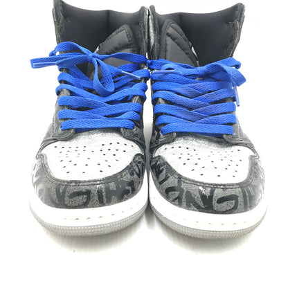 【中古品】【メンズ】 NIKE ナイキ AIR JORDAN 1 HIGH OG 555088-036 エアジョーダン 1 ハイ スニーカー 靴 160-250917-na-13-tag サイズ：26cm US 8 カラー："REBELLIONAIRE" BLACK/WHITE-PARTICLE GREY 万代Net店