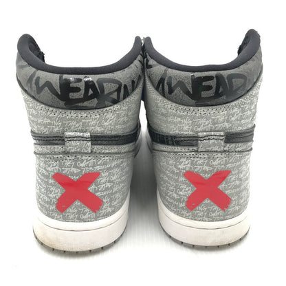 【中古品】【メンズ】 NIKE ナイキ AIR JORDAN 1 HIGH OG 555088-036 エアジョーダン 1 ハイ スニーカー 靴 160-250917-na-13-tag サイズ：26cm US 8 カラー："REBELLIONAIRE" BLACK/WHITE-PARTICLE GREY 万代Net店