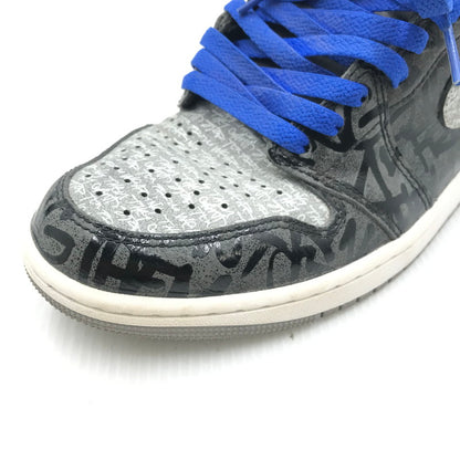 【中古品】【メンズ】 NIKE ナイキ AIR JORDAN 1 HIGH OG 555088-036 エアジョーダン 1 ハイ スニーカー 靴 160-250917-na-13-tag サイズ：26cm US 8 カラー："REBELLIONAIRE" BLACK/WHITE-PARTICLE GREY 万代Net店