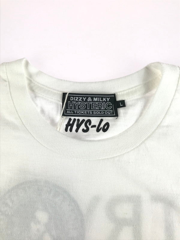 【中古美品】【メンズ】 HYSTERIC GLAMOUR ヒステリックグラマー × 野口強 ノグチ ツヨシ CHECKER FLAG TEE 02233CT12400 チェッカーフラッグTシャツ 半袖Tシャツ トップス 140-250925-rt-03-tag カラー：ホワイト 万代Net店