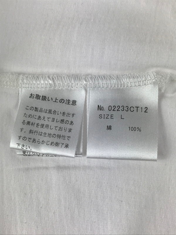 【中古美品】【メンズ】 HYSTERIC GLAMOUR ヒステリックグラマー × 野口強 ノグチ ツヨシ CHECKER FLAG TEE 02233CT12400 チェッカーフラッグTシャツ 半袖Tシャツ トップス 140-250925-rt-03-tag カラー：ホワイト 万代Net店