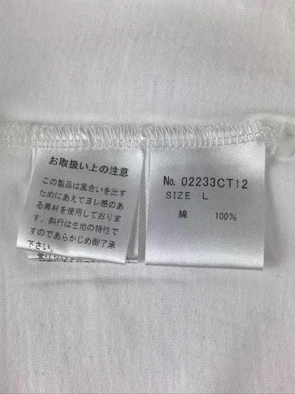 【中古美品】【メンズ】 HYSTERIC GLAMOUR ヒステリックグラマー × 野口強 ノグチ ツヨシ CHECKER FLAG TEE 02233CT12400 チェッカーフラッグTシャツ 半袖Tシャツ トップス 140-250925-rt-03-tag カラー：ホワイト 万代Net店