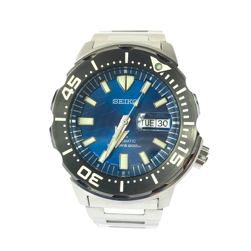 【中古品】【メンズ】 SEIKO セイコー PROSPEX DIVER SCUBA 4R36-08C0 SBDY045 プロスペックス ダイバー スキューバ デイデイト オートマティック 腕時計 余りコマ5個 197-251018-na-02-tag カラー：シルバー 万代Net店