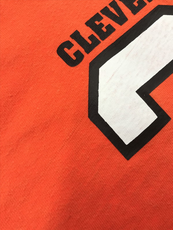 【中古品】【メンズ】 CHAMPION チャンピオン 80's CLEVELAND BROWNS FOOTBALL S/S TEE 80年代 フットボール Tシャツ 半袖Tシャツ トリコタグ前期 146-260511-ty-01-tagh サイズ：XL カラー：オレンジ 万代Net店