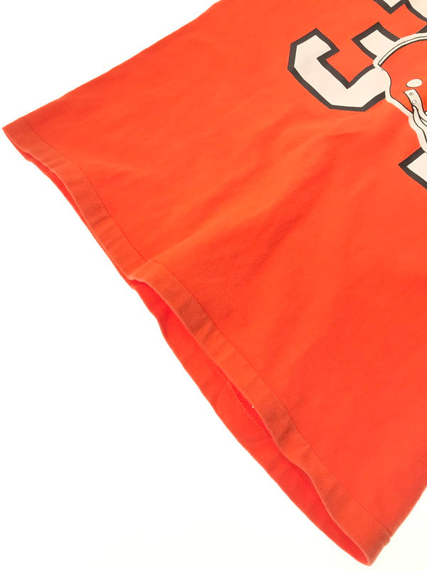 【中古品】【メンズ】 CHAMPION チャンピオン 80's CLEVELAND BROWNS FOOTBALL S/S TEE 80年代 フットボール Tシャツ 半袖Tシャツ トリコタグ前期 146-260511-ty-01-tagh サイズ：XL カラー：オレンジ 万代Net店