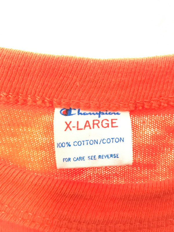 【中古品】【メンズ】 CHAMPION チャンピオン 80's CLEVELAND BROWNS FOOTBALL S/S TEE 80年代 フットボール Tシャツ 半袖Tシャツ トリコタグ前期 146-260511-ty-01-tagh サイズ：XL カラー：オレンジ 万代Net店