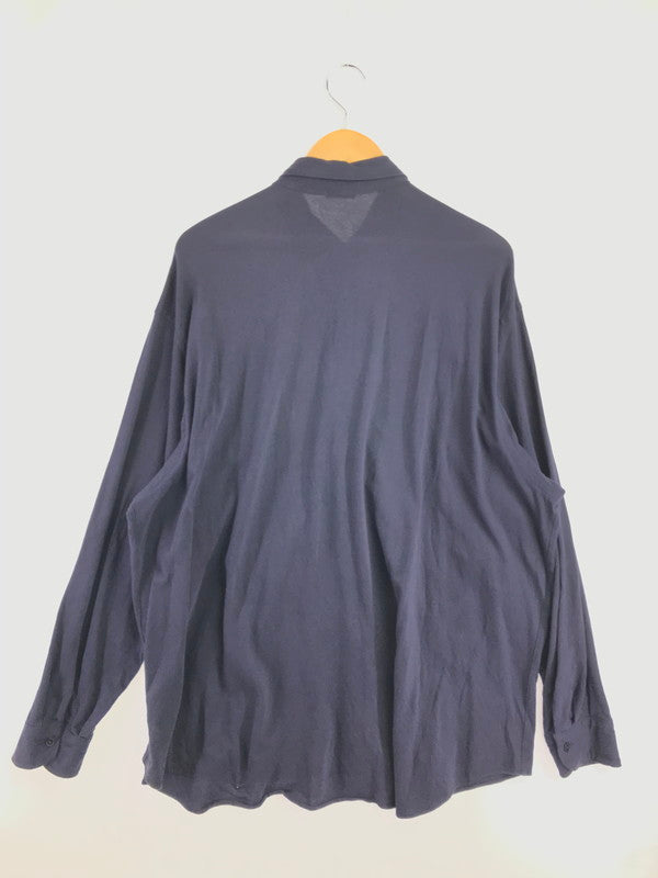 【中古品】【メンズ】 COMOLI コモリ 24SS JERSEY COMOLI SHIRT Z01－05015 ジャージー コモリ シャツ 140-260522-rt-17-tagh サイズ：2 カラー：ネイビー 万代Net店
