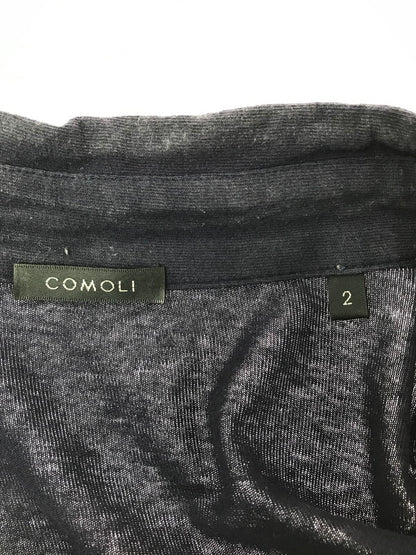 【中古品】【メンズ】 COMOLI コモリ 24SS JERSEY COMOLI SHIRT Z01－05015 ジャージー コモリ シャツ 140-260522-rt-17-tagh サイズ：2 カラー：ネイビー 万代Net店
