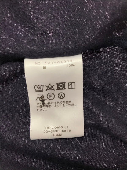 【中古品】【メンズ】 COMOLI コモリ 24SS JERSEY COMOLI SHIRT Z01－05015 ジャージー コモリ シャツ 140-260522-rt-17-tagh サイズ：2 カラー：ネイビー 万代Net店