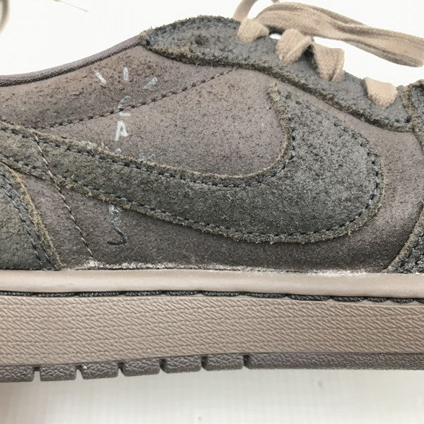 【中古品】【メンズ】 NIKE ナイキ × TRAVIS SCOTT トラヴィス スコット コラボ AIR JORDAN 1 LOW OG SP VELVET DM7866-202 スニーカー 靴 160-250926-rt-02-tag サイズ：27ccm US 9 カラー：ベルベットブラウン アンド ダークモカ 万代Net店