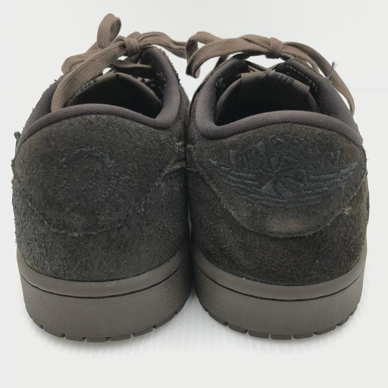 【中古品】【メンズ】 NIKE ナイキ × TRAVIS SCOTT トラヴィス スコット コラボ AIR JORDAN 1 LOW OG SP VELVET DM7866-202 スニーカー 靴 160-250926-rt-02-tag サイズ：27ccm US 9 カラー：ベルベットブラウン アンド ダークモカ 万代Net店
