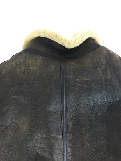【現状渡し品】【メンズ】 AVIREX アヴィレックス B-3 MOUTON FLIGHT JACKET 33H5595 ムートン フライト ジャケット アウター 146-251005-rt-09-tag サイズ：42 カラー：ブラウン 万代Net店