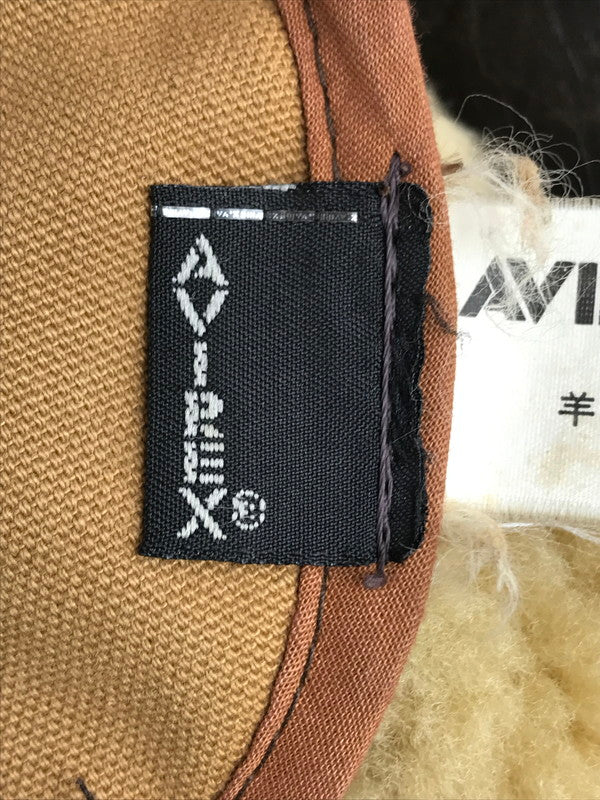 【現状渡し品】【メンズ】 AVIREX アヴィレックス B-3 MOUTON FLIGHT JACKET 33H5595 ムートン フライト ジャケット アウター 146-251005-rt-09-tag サイズ：42 カラー：ブラウン 万代Net店