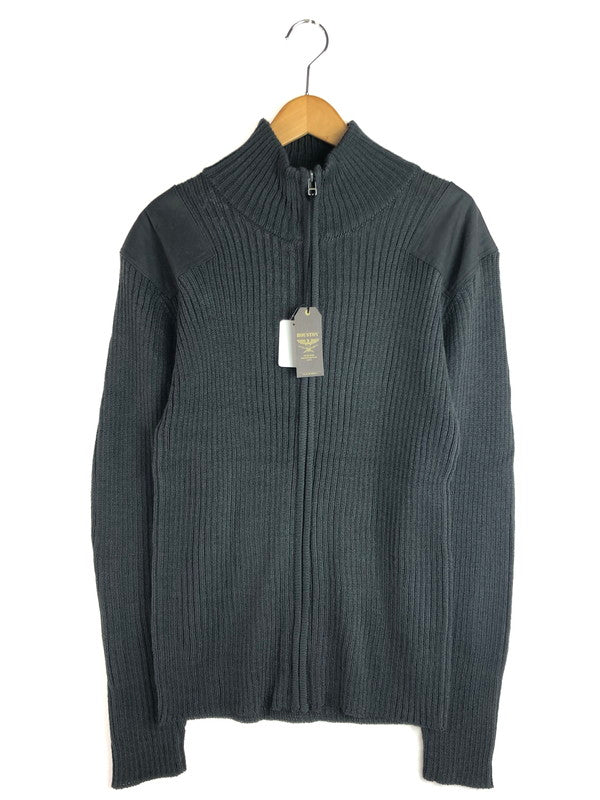 【中古美品】【メンズ】 HOUSTON ヒューストン COMMAND ZIP SWEATER 2510 コマンド ジップセーター トップス 145-251015-rt-24-tag サイズ：L カラー：チャコールグレー 万代Net店