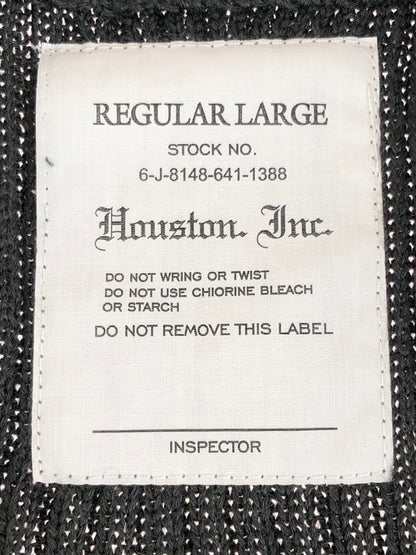 【中古美品】【メンズ】 HOUSTON ヒューストン COMMAND ZIP SWEATER 2510 コマンド ジップセーター トップス 145-251015-rt-24-tag サイズ：L カラー：チャコールグレー 万代Net店