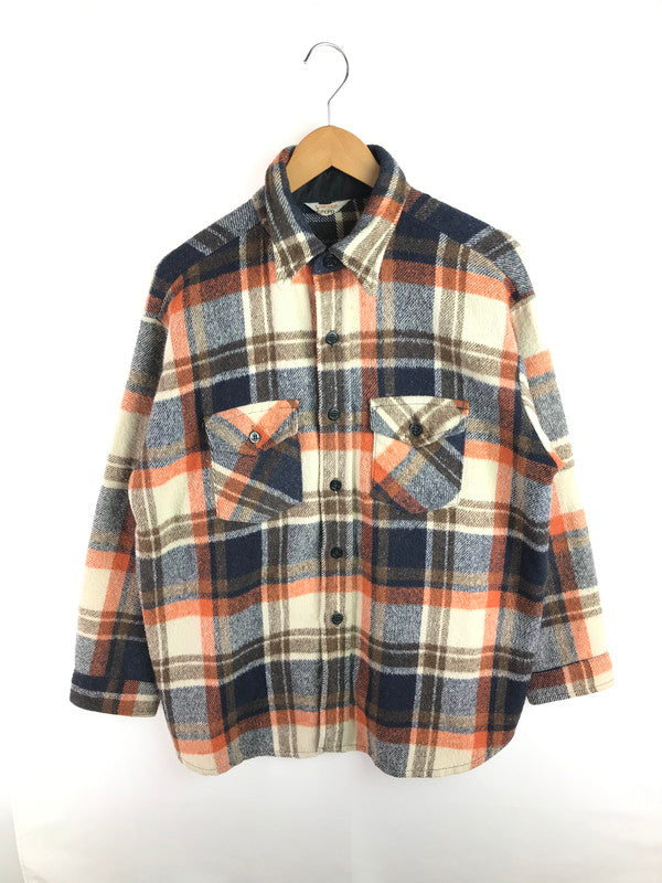 【中古品】【メンズ】 FROSTPROOF フロストプルーフ 60's WOOL CHECK L/S C.P.O. SHIRT 60年代 ウール チェック ロングスリーブ CPOシャツ 長袖シャツ トップス 146-251215-rt-14-tag サイズ：不明 下記参照 カラー：マルチカラー 万代Net店