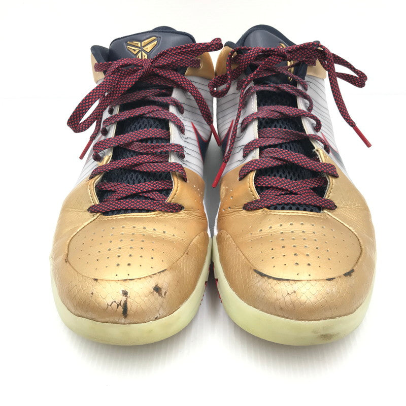 【中古品】【メンズ】 NIKE ナイキ KOBE 4 PROTRO METALLIC GOLD AND DARK OBSIDIAN FQ3544-100 コービー4 プロトロ スニーカー 靴 160-250926-rt-09-tag サイズ：29cm US 11 カラー：メタリックゴールド/ダークオブシディアン 万代Net店