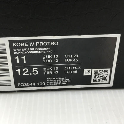 【中古品】【メンズ】 NIKE ナイキ KOBE 4 PROTRO METALLIC GOLD AND DARK OBSIDIAN FQ3544-100 コービー4 プロトロ スニーカー 靴 160-250926-rt-09-tag サイズ：29cm US 11 カラー：メタリックゴールド/ダークオブシディアン 万代Net店