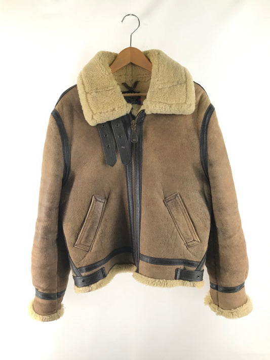 【現状渡し品】【メンズ】 schott ショット TYPEB-3 MOUTON FLIGHT JACKET USA製 ムートンフライトジャケット 145-251005-rt-10-tag サイズ：40 カラー：ブラウン 万代Net店