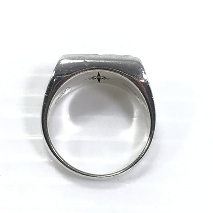 【中古品】【メンズ】 SAAD サード NX-DIA AG925 K18 SUN SYMBOL SIGNET RING サンシンボル シグネット リング 指輪 アクセサリー 191-250930-na-01-tag サイズ：17号 カラー：シルバー 万代Net店