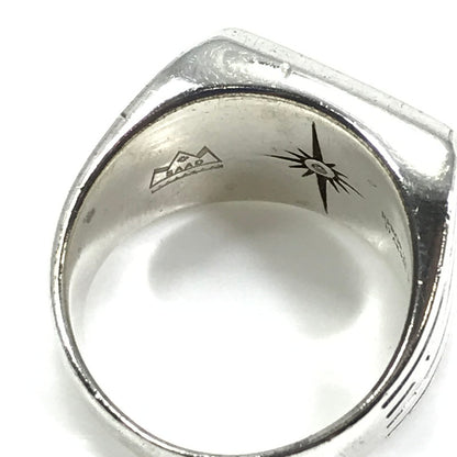 【中古品】【メンズ】 SAAD サード NX-DIA AG925 K18 SUN SYMBOL SIGNET RING サンシンボル シグネット リング 指輪 アクセサリー 191-250930-na-01-tag サイズ：17号 カラー：シルバー 万代Net店