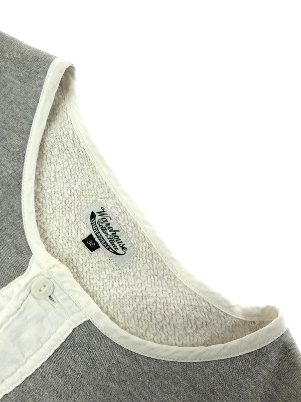 【現状渡し品】【メンズ】 WAREHOUSE ウエアハウス SWEATSHIRTS スウェットシャツ トレーナー 145-260509-na-09-tag サイズ：38 カラー：グレー 万代Net店