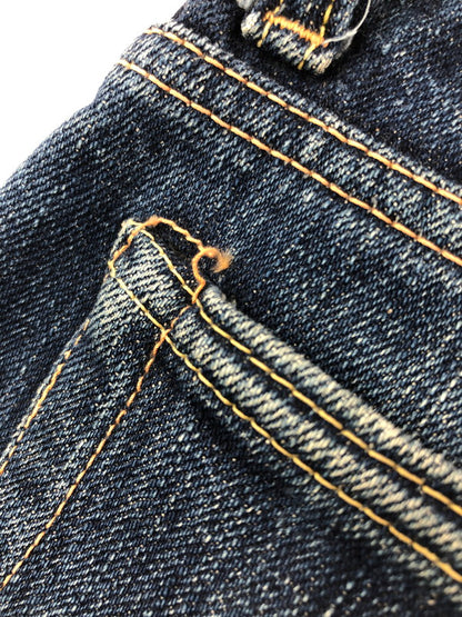 【中古品】【メンズ】 THE STEAM LOCOMOTIVE スチーム ロコモティブ BUTTON FLY STRAIGHT DENIM PANTS ボタンフライ ストレート デニム パンツ ジーンズ 156-260823-rt-30-tagh サイズ：W31 L34 カラー：インディゴ 万代Net店