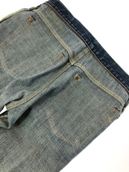 【中古品】【メンズ】 THE STEAM LOCOMOTIVE スチーム ロコモティブ BUTTON FLY STRAIGHT DENIM PANTS ボタンフライ ストレート デニム パンツ ジーンズ 156-260823-rt-30-tagh サイズ：W31 L34 カラー：インディゴ 万代Net店