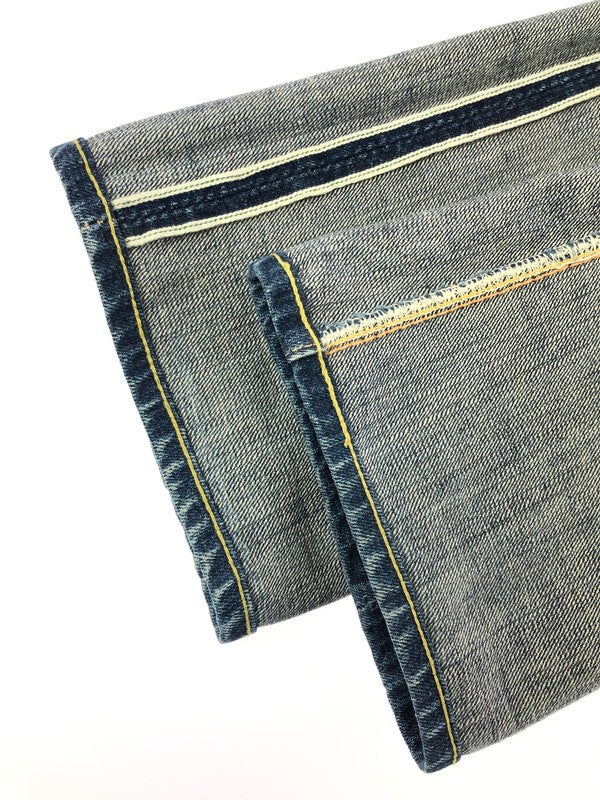 【中古品】【メンズ】 THE STEAM LOCOMOTIVE スチーム ロコモティブ BUTTON FLY STRAIGHT DENIM PANTS ボタンフライ ストレート デニム パンツ ジーンズ 156-260823-rt-30-tagh サイズ：W31 L34 カラー：インディゴ 万代Net店
