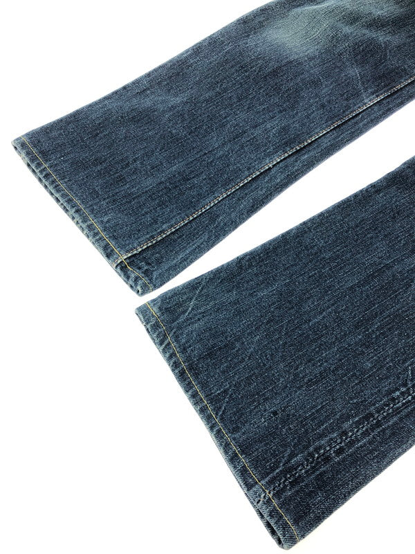 【中古品】【メンズ】 THE STEAM LOCOMOTIVE スチーム ロコモティブ BUTTON FLY STRAIGHT DENIM PANTS ボタンフライ ストレート デニム パンツ ジーンズ 156-260823-rt-30-tagh サイズ：W31 L34 カラー：インディゴ 万代Net店