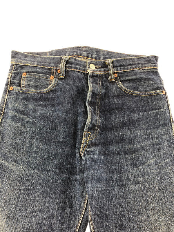 【中古品】【メンズ】 THE STEAM LOCOMOTIVE スチーム ロコモティブ BUTTON FLY STRAIGHT DENIM PANTS ボタンフライ ストレート デニム パンツ ジーンズ 156-260823-rt-30-tagh サイズ：W31 L34 カラー：インディゴ 万代Net店