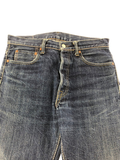【中古品】【メンズ】 THE STEAM LOCOMOTIVE スチーム ロコモティブ BUTTON FLY STRAIGHT DENIM PANTS ボタンフライ ストレート デニム パンツ ジーンズ 156-260823-rt-30-tagh サイズ：W31 L34 カラー：インディゴ 万代Net店