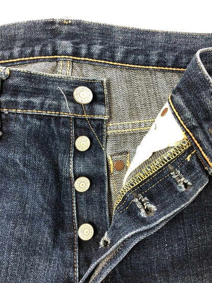 【中古品】【メンズ】 THE STEAM LOCOMOTIVE スチーム ロコモティブ BUTTON FLY STRAIGHT DENIM PANTS ボタンフライ ストレート デニム パンツ ジーンズ 156-260823-rt-30-tagh サイズ：W31 L34 カラー：インディゴ 万代Net店