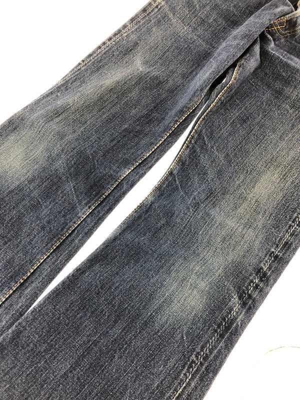 【中古品】【メンズ】 THE STEAM LOCOMOTIVE スチーム ロコモティブ BUTTON FLY STRAIGHT DENIM PANTS ボタンフライ ストレート デニム パンツ ジーンズ 156-260823-rt-30-tagh サイズ：W31 L34 カラー：インディゴ 万代Net店