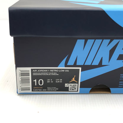 【中古美品】【メンズ】 NIKE ナイキ AIR JORDAN 1 RETRO LOW OG OBSIDIAN CZ0790-400 エアジョーダン1 レトロ ロー OG オブシディアン スニーカー 靴 160-250925-rt-19-tag サイズ：28cm US 10 カラー：SAIL/UNIVERSITY BLUE 万代Net店