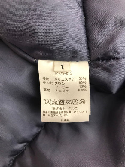 【中古品】【メンズ】 CULLNI クルニ 20-AW-015 TIE―LOCKED DOWN JACKET タイロッケンダウンジャケット アウター 140-251005-rt-04-tag サイズ：1 カラー：ネイビー 万代Net店