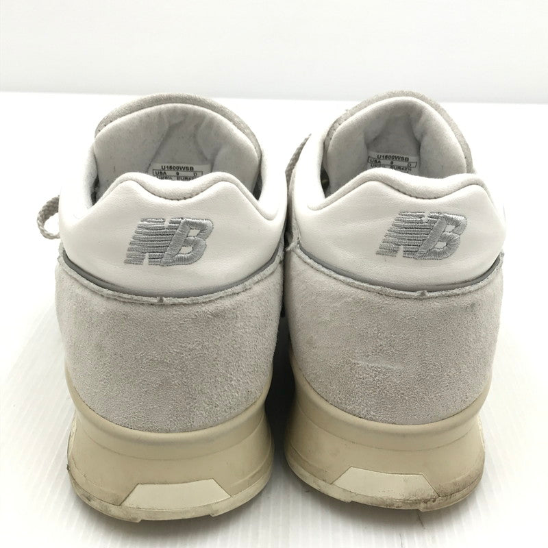 【中古品】【メンズ】 WHITE SUEDE SNEAKERS U1500WSB ホワイト スエード スニーカー 靴 162-250928-rt-16-tag サイズ：27cm US 9 カラー：ホワイト 万代Net店