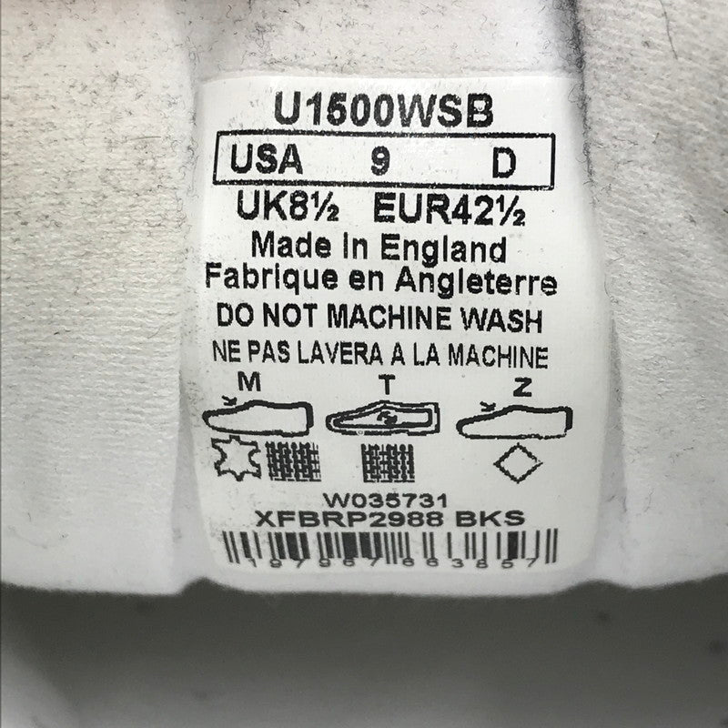 【中古品】【メンズ】 WHITE SUEDE SNEAKERS U1500WSB ホワイト スエード スニーカー 靴 162-250928-rt-16-tag サイズ：27cm US 9 カラー：ホワイト 万代Net店